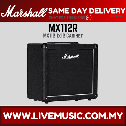 Marshall MX112R - 80 Watt, 1x12" Extension Cabinet Amplifier (MX112)