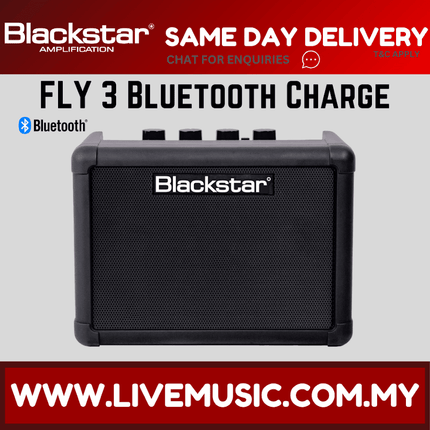 Blackstar FLY 3 BT CHARGE 3W Mini Rechargeable Guitar Amplifier with Bluetooth ( Fly3 / Fly-3 / FLY3BT / FLY-3BT )