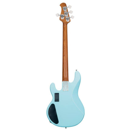 Sterling Ray34HH Stingray 4-String Electric Bass Guitar Roaster Maple Fretboard - Daphne Blue (Ray-34HH)