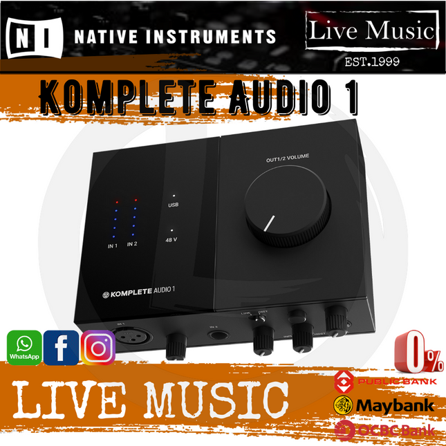 Native Instruments Komplete Audio 1 USB Audio Interface