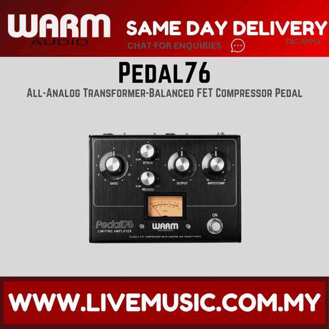 Warm Audio WA76-P Pedal76 FET Compressor Pedal ( WA76 P WA76P )