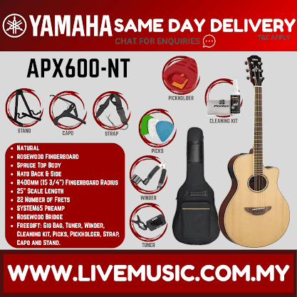Yamaha APX600 Thinline Cutaway Acoustic-Electric Guitar with Pickup ( APX-600 / APX 600 )