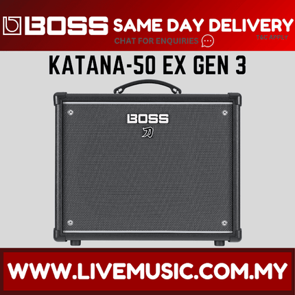 Boss Katana 50 EX Gen 3 50-watt 1x12'' Guitar Combo Amplifier ( KTN-50EX-G3 / KATANA-50EX / MK3)