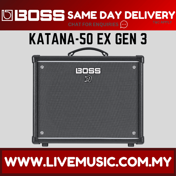 Boss Katana 50 EX Gen 3 50-watt 1x12'' Guitar Combo Amplifier ( KTN-50EX-G3 / KATANA-50EX / MK3)