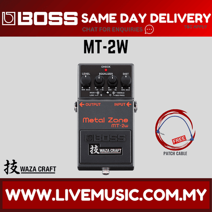 Boss MT-2W Waza Craft Metal Zone Distortion Pedal (MT2W / MT2)