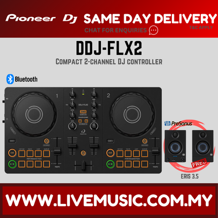 Pioneer DJ DDJ-FLX2 Compact 2-channel DJ controller (DDJ FLX2 / DDJFLX2)