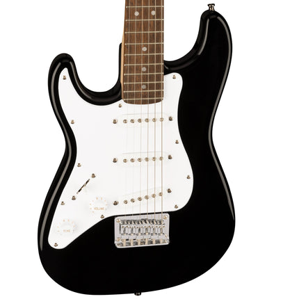 Squier Mini Stratocaster Left-Handed Electric Guitar, Laurel Fretboard - Black