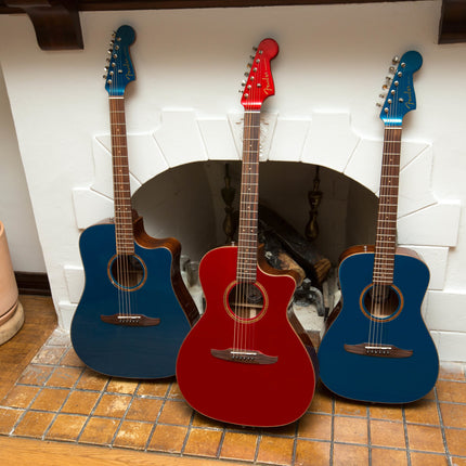 Fender California Malibu Classic Small-Bodied Acoustic-Electric Guitar with Bag - Cosmic Turquoise