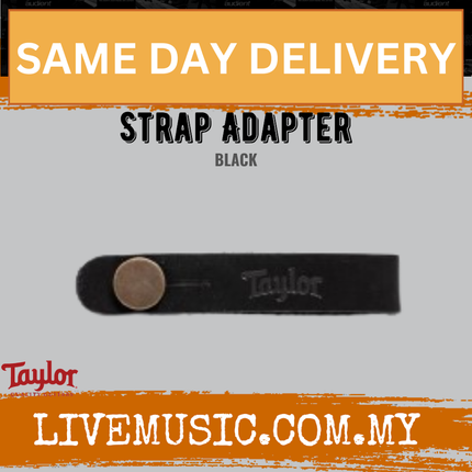 Taylor Guitar Strap Adapter, Black Nubuck
