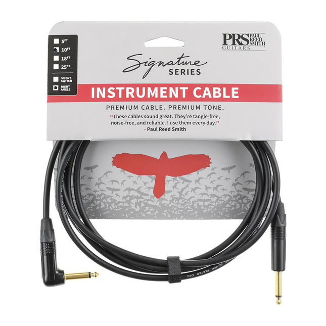 PRS Signature Instrument Cable, Straight/Angle - 10ft