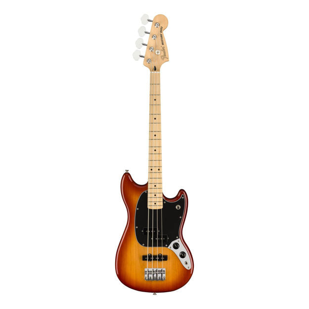 Fender Player Mustang PJ Bass Guitar, Maple Fretboard - Sienna Sunburst