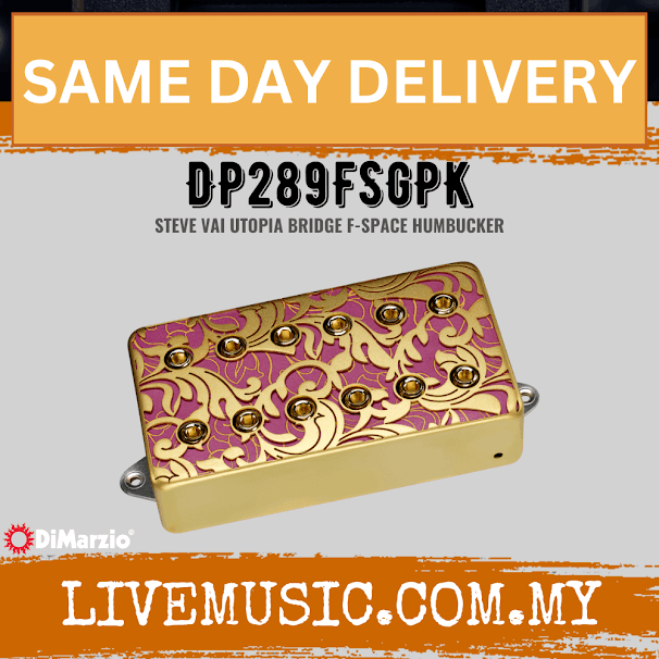 DiMarzio DP289F Utopia Bridge F-Spaced - Satin Gold Pink (DP289FSGPK)