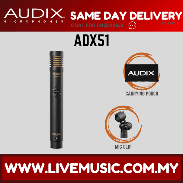 Audix ADX51 Pre-Polarized Condenser Instrument Microphone ( ADX-51 / ADX 51 )
