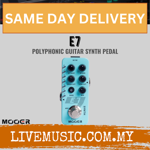 Mooer E7 Polyphonic Guitar Synth Pedal ( E-7 / E 7 )