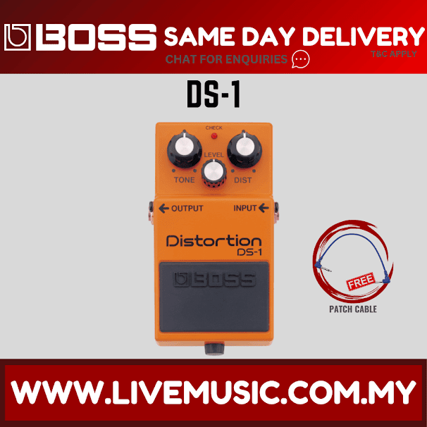 Boss DS-1 Distortion Guitar Effects Pedal (DS1 DS 1)