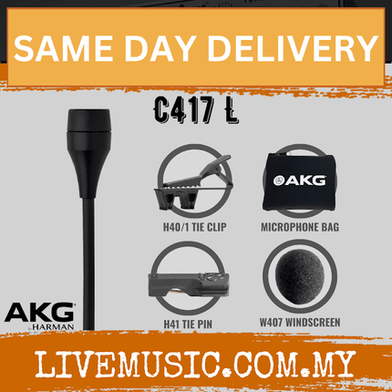 AKG C417 L Omnidirectional Lavalier Microphone for AKG Wireless (AKG/C417L)