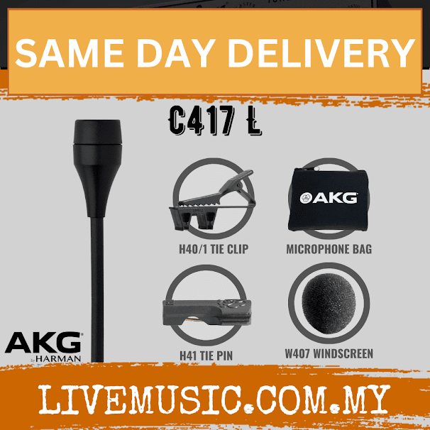 AKG C417 L Omnidirectional Lavalier Microphone for AKG Wireless (AKG/C417L)