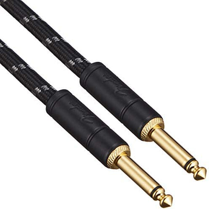 Fender Deluxe Series Instrument Cable, 5ft - Black Tweed