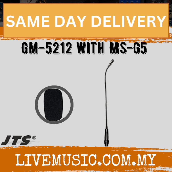 JTS GM-5212 * with MS-G5 Gooseneck microphone 12"