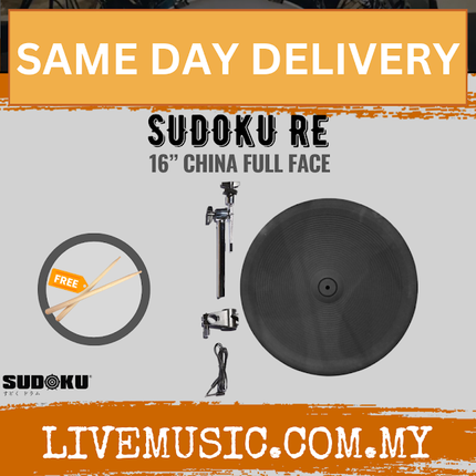 Sudoku 16” RE Electric Drum China Full Face Cymbal and Boom Stand