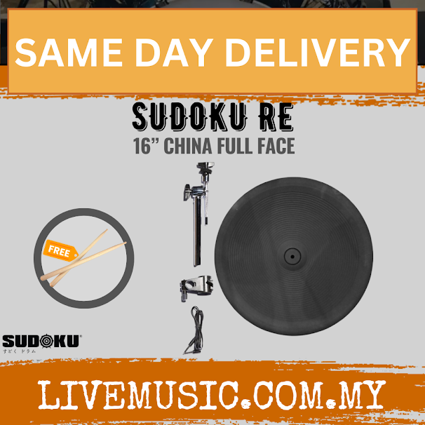 Sudoku 16” RE Electric Drum China Full Face Cymbal and Boom Stand