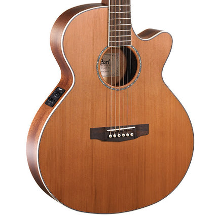 Cort SFX-CED - Acoustic-Electric Guitar Merbau Fretboard with Gig Bag - Natural Satin (SFX CED/SFXCED)