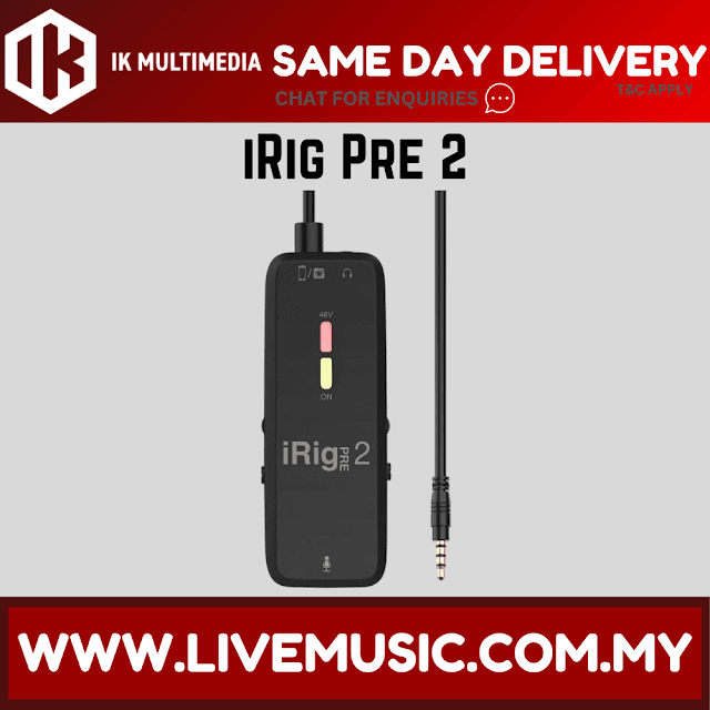 IK Multimedia iRig Pre 2 Mobile Microphone Interface ( Pre2 )