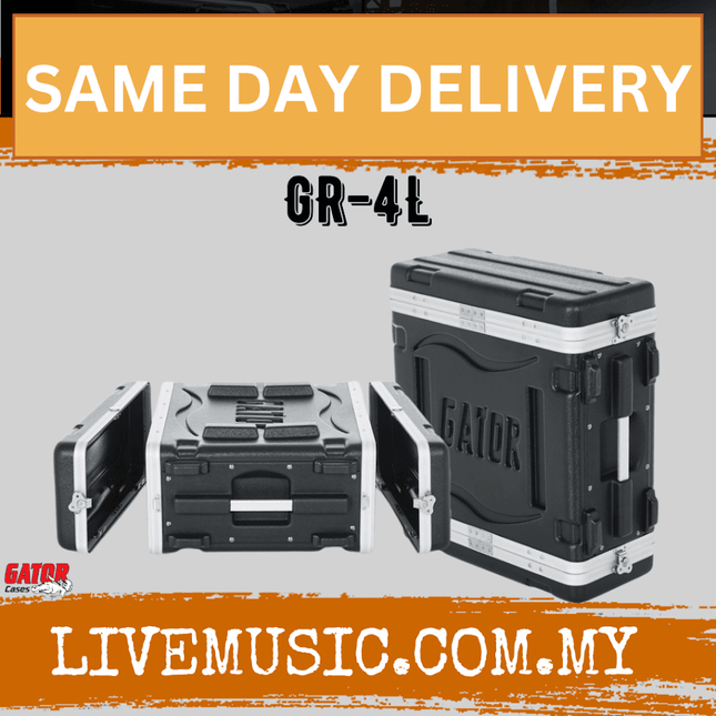Gator GR-4L 4U Deluxe Rack Case - 4 Rack Spaces (GR4L)
