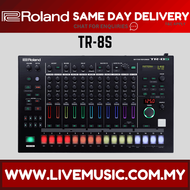Roland TR-8S - Rhythm Performer Drum Machine (TR8S)