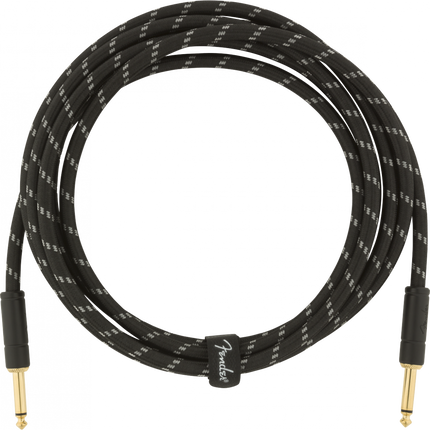 Fender Deluxe Series Instrument Cable, 10ft - Black Tweed