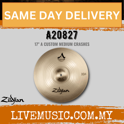 Zildjian 17" A Series Custom Medium Crash Cymbal (A20827)