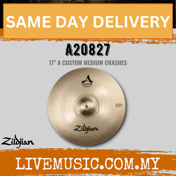 Zildjian 17" A Series Custom Medium Crash Cymbal (A20827)