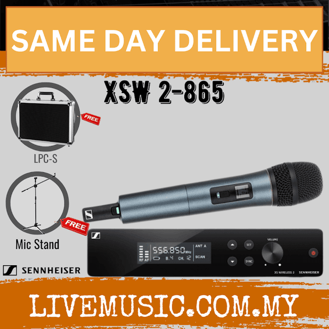 Sennheiser XSW 2-865 Wireless Handheld Microphone System (XSW2 865/XSW-2-865)