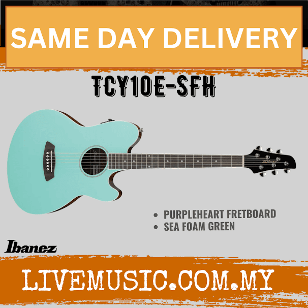 Ibanez TCY10E Talman Series Acoustic-Electric Guitar, Purpleheart Fretboard - (TCY-10E / TCY 10E )