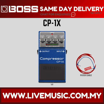 Boss CP-1X Compressor Guitar Effects Pedal (CP1X CP 1X)