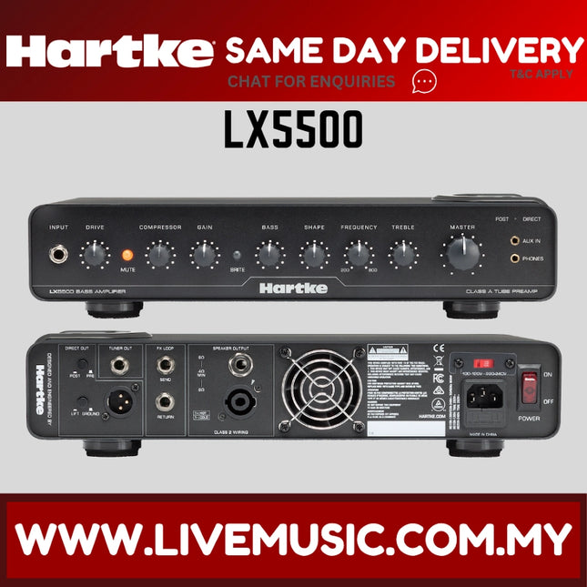Hartke LX5500 500 watt Bass Head Amplifier ( LX5500 )