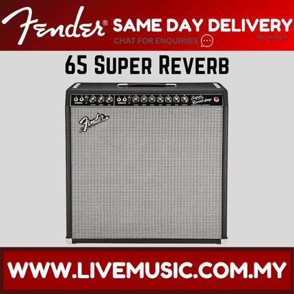 Fender Amplifiers Vintage Reissue 65 Super Reverb Guitar Tube Amplifier, Black