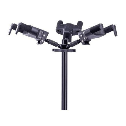 Hercules GS432B Plus Universal AutoGrip Triple Guitar Stand with Foldable Backrest (GS432B)