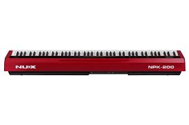 NUX NPK-200 88 Key Digital Piano Wooden Stand 3 Pedal Bench Weighted Keyboard - Red( NPK 200 NPK200 )