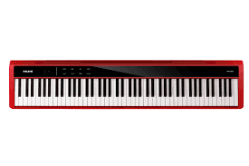 NUX NPK-200 88 Key Digital Piano Wooden Stand 3 Pedal Bench Weighted Keyboard - Red( NPK 200 NPK200 )