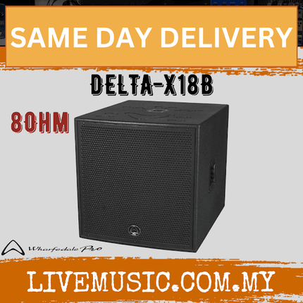 WHARFEDALE PRO DELTA-X18B Series 800 Watts RMS 18" Passive Subwoofer 8 OHM (DELTAX18B/DELTA X18B)