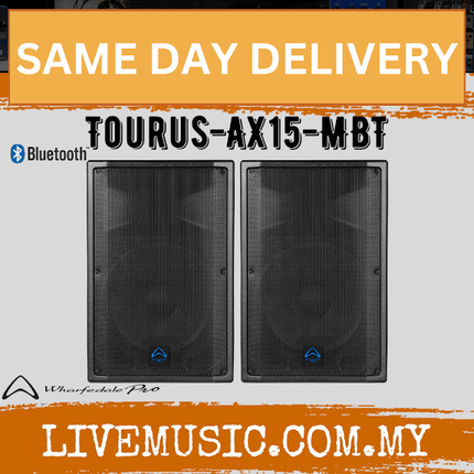 WHARFEDALE PRO TOURUS-AX15MBT Series 450 Watts 2-Way Loudspeaker w/Bluetooth And Stand - Each / Pair ( TOURUSAX15MBT AX15-MBT )