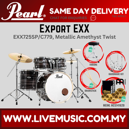 Pearl Export EXX 5-Piece Drum Set with Meinl HCS141620 Cymbals Set ( EXX725SP/C )