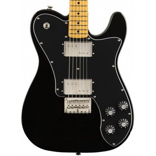 Squier Classic Vibe 70s Telecaster Deluxe Electric Guitar, Maple Fingerboard - Black