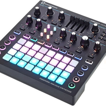 Novation Circuit Mono Station Paraphonic Synthesizer With Three Sequencer
