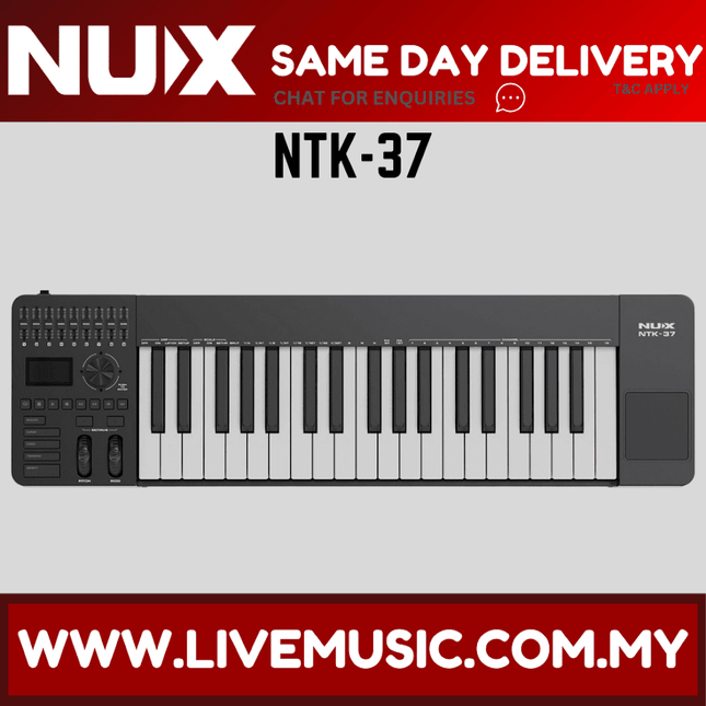 NUX NTK-37 MIDI Keyboard Controller - 37 Kyes ( NTK 37 NTK37 )
