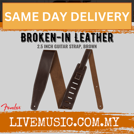 Fender Broken-in Leather Guitar Strap - Brown