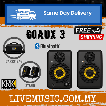 KRK Go Aux 3 3" Portable Studio Monitors - Pair ( GoAux3 / Go-Aux3 )