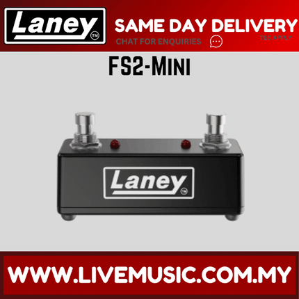 Laney FS2-MINI Dual Footswitch with LEDS ( FS2 MINI / FS2MINI )