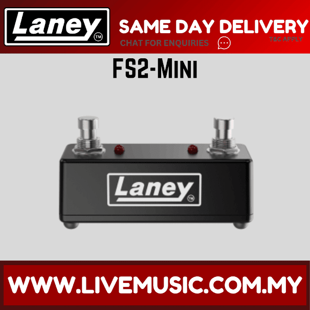 Laney FS2-MINI Dual Footswitch with LEDS ( FS2 MINI / FS2MINI )